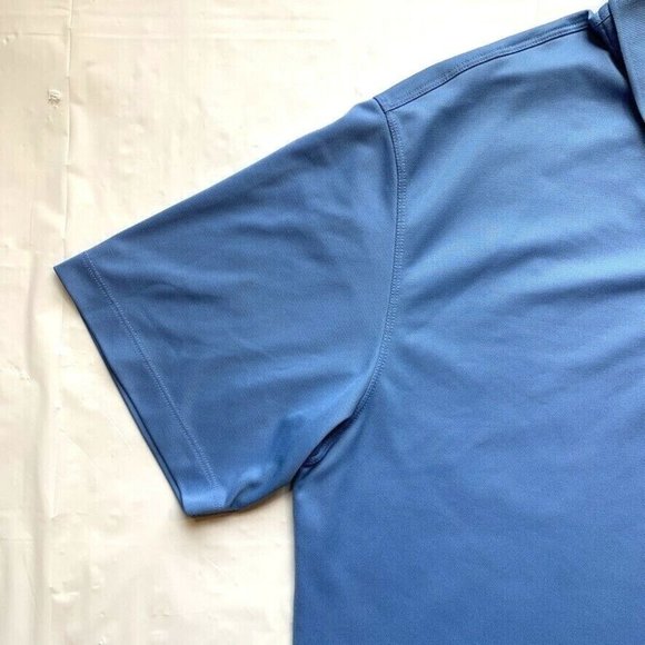 Nike Golf Polo Shirt Mens XL Dri-Fit Short Sleeve Athletic Swoosh‎ Outdoor Blue - Picture 7 of 12